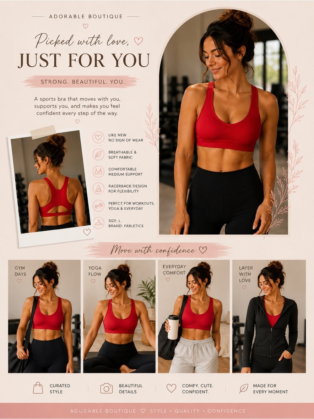 Fabletics Workout Sports Bra